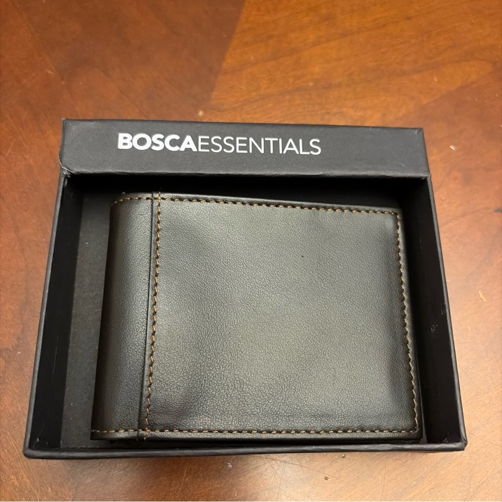 Essentials Rich Brown Leather Card Holder